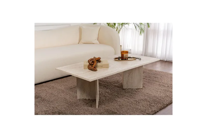 Sofabord Isami Travertin - Travertin - Møbler - Bord - Sofabord & salongbord