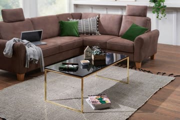 Jaise Sofabord 120 cm - Svart/Gull - Møbler - Bord - Sofabord & salongbord