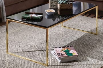 Jaise Sofabord 120 cm - Svart/Gull - Møbler - Bord - Sofabord & salongbord