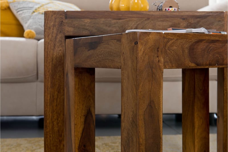 Jaisen Settbord 45 cm 3 Bord - Massivt Tre - Møbler - Bord - Sofabord & salongbord