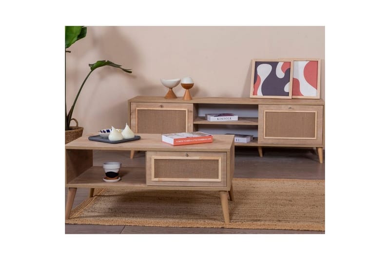Sofabord Jatinder Eik - Eik - Møbler - Bord - Sofabord & salongbord