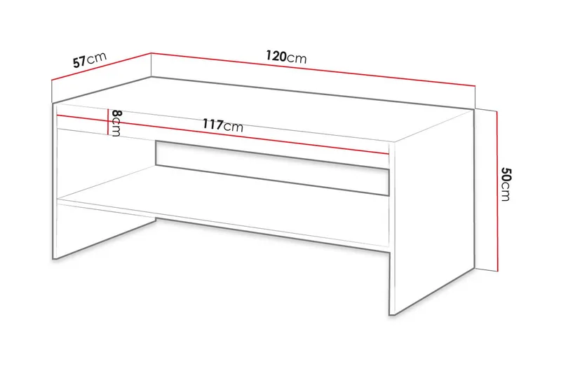 Juniskär Sofabord - Eik - Møbler - Bord - Sofabord & salongbord