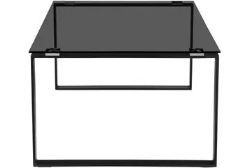 Kaedien Salongbord 110x70 cm Rektangulært i Glass og Metall - Røykgrå - Møbler - Bord - Sofabord & salongbord