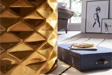 Kaegi Sofabord 44 cm Rundt - Gull - Møbler - Bord - Sofabord & salongbord