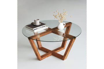 Kafrein Sofabord 75x35x75 cm - Brun - Møbler - Bord - Sofabord & salongbord