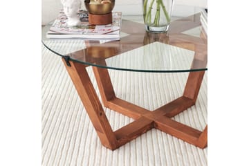 Kafrein Sofabord 75x35x75 cm - Brun - Møbler - Bord - Sofabord & salongbord