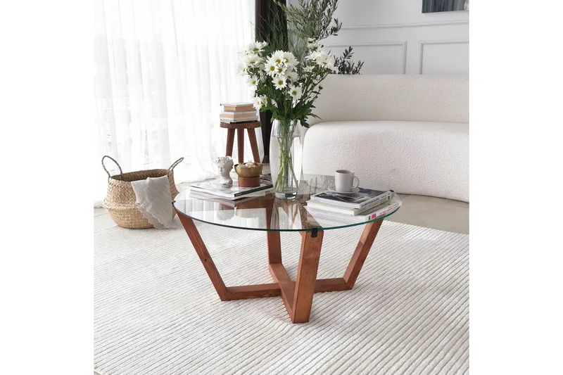 Kafrein Sofabord 75x35x75 cm - Brun - Møbler - Bord - Sofabord & salongbord