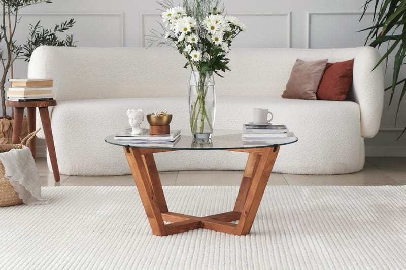 Kafrein Sofabord 75x35x75 cm - Brun - Møbler - Bord - Sofabord & salongbord