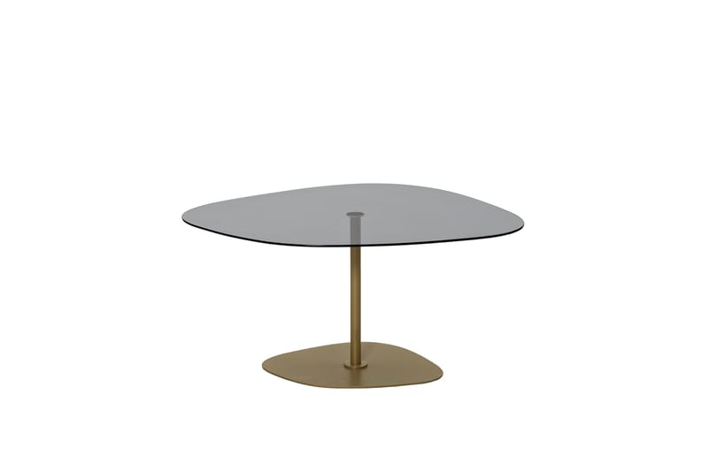 Karamea Sofabord 85 cm - Grå/Gull - Møbler - Bord - Sofabord & salongbord