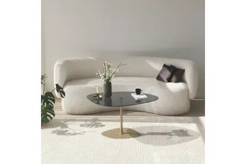 Karamea Sofabord 85 cm - Grå/Gull - Møbler - Bord - Sofabord & salongbord