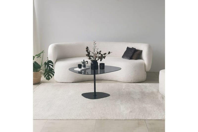 Karamea Sofabord 85 cm - Grå/Svart - Møbler - Bord - Sofabord & salongbord
