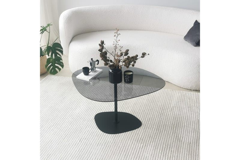 Karamea Sofabord 85 cm - Grå/Svart - Møbler - Bord - Sofabord & salongbord