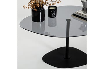 Karamea Sofabord 85 cm - Grå/Svart - Møbler - Bord - Sofabord & salongbord