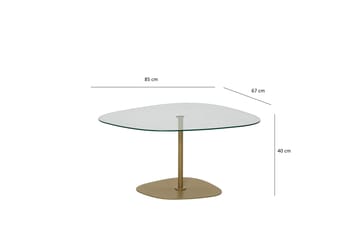 Karamea Sofabord 85 cm - Gull - Møbler - Bord - Sofabord & salongbord