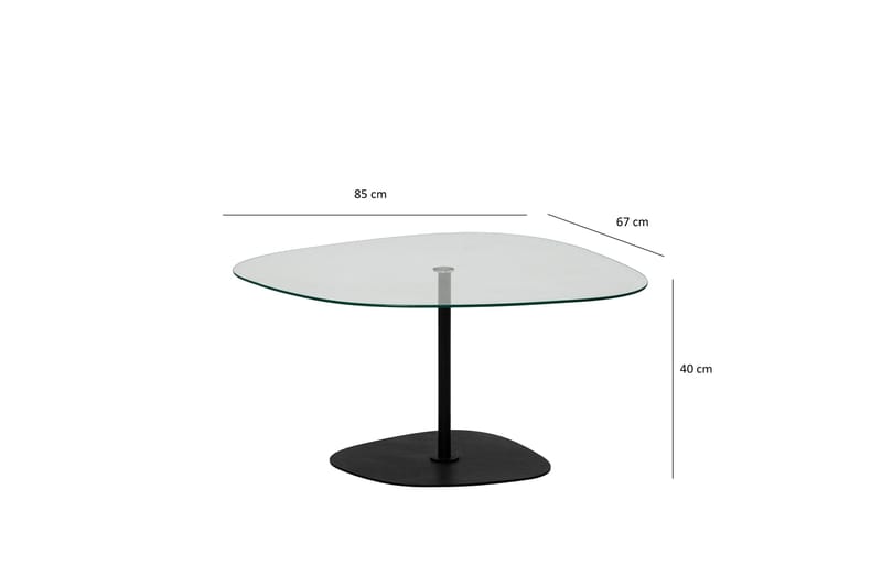 Karamea Sofabord 85 cm - Svart - Møbler - Bord - Sofabord & salongbord