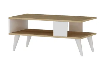 KaRusta Sofabord 90x40x90 cm - Hvit - Møbler - Bord - Sofabord & salongbord