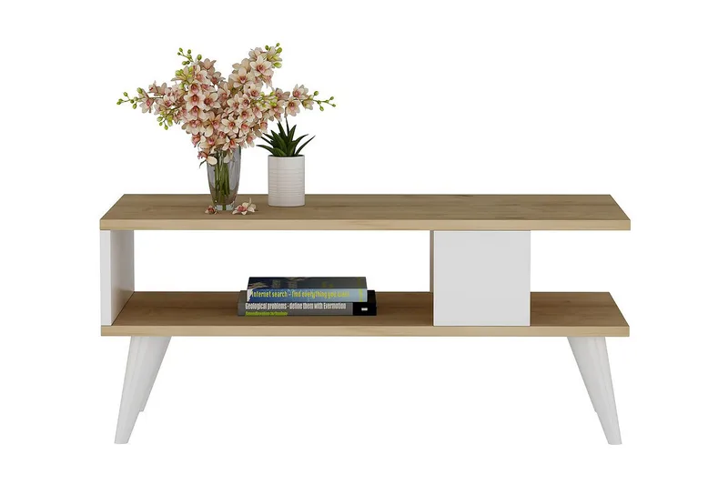 KaRusta Sofabord 90x40x90 cm - Hvit - Møbler - Bord - Sofabord & salongbord