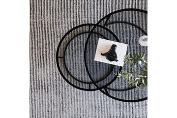 Kashiwa 60 cm Rundt Sofabord i Glass med Glass og Metall - Røykgrå - Møbler - Bord - Sofabord & salongbord