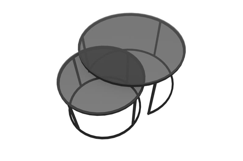 Kashiwa Sofabord 60 cm - Svart - Møbler - Bord - Sofabord & salongbord