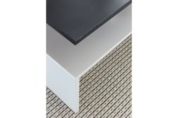 Ketchum Sofabord 90 cm med Oppbevaringshylle - Svart/Hvit - Møbler - Bord - Sofabord & salongbord