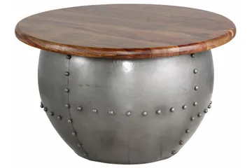 Khalsa Sofabord 75 cm Rundt - MangoTre/Brun - Møbler - Bord - Sofabord & salongbord