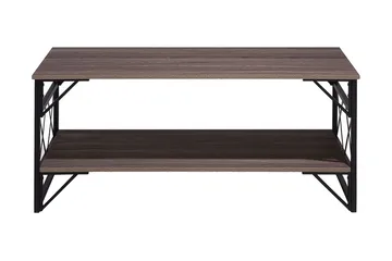 Kindertofte Sofabord 120 cm med Oppbevaringshylle - Brungrå - Møbler - Bord - Sofabord & salongbord