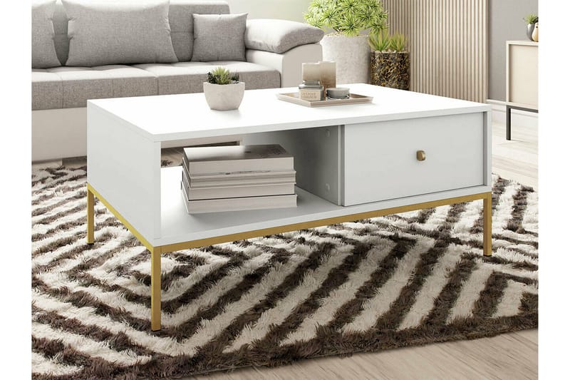 Klinkerville Sofabord 68,1 cm - Hvid - Møbler - Bord - Sofabord & salongbord