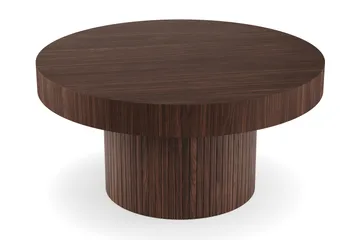 Kopparbo Rundt Sofabord 90 cm - Valnøtt / Tre / Mørk brun - Møbler - Bord - Sofabord & salongbord