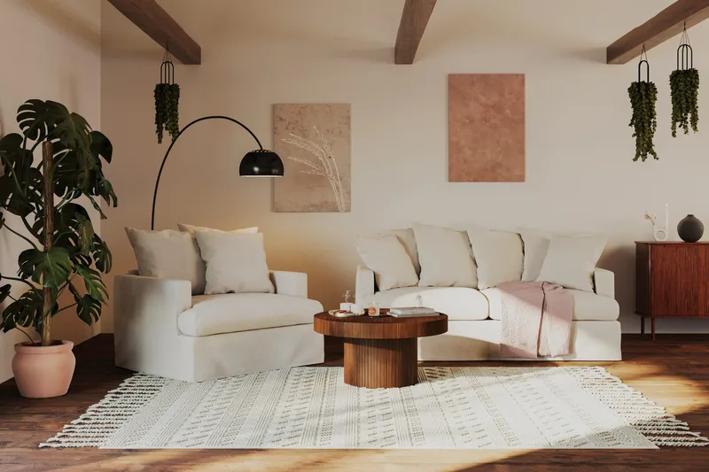 Kopparbo Rundt Sofabord 90 cm - Valnøtt / Tre / Mørk brun - Møbler - Bord - Sofabord & salongbord