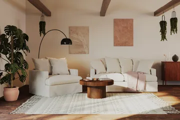 Kopparbo Rundt Sofabord 90 cm - Valnøtt / Tre / Mørk brun - Møbler - Bord - Sofabord & salongbord