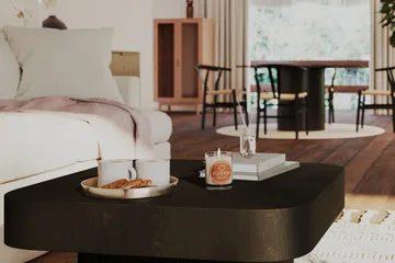 Kopparbo Sofabord 80 cm - Svart Tre - Møbler - Bord - Sofabord & salongbord