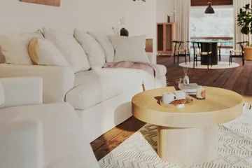 Kopparbo Sofabord - Lyst hvitlasert eiketre - Møbler - Bord - Sofabord & salongbord