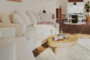 Kopparbo Sofabord - Lyst hvitlasert eiketre - Møbler - Bord - Sofabord & salongbord