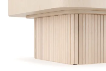 Kopparbo Soffbord 80 cm - Lyst hvitlasert eiketre - Møbler - Bord - Sofabord & salongbord