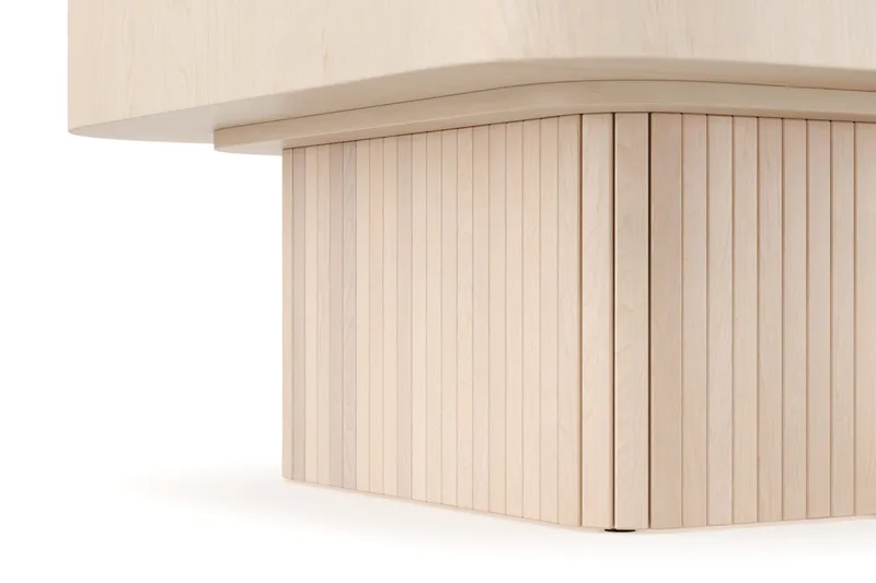 Kopparbo Soffbord 80 cm - Lyst hvitlasert eiketre - Møbler - Bord - Sofabord & salongbord