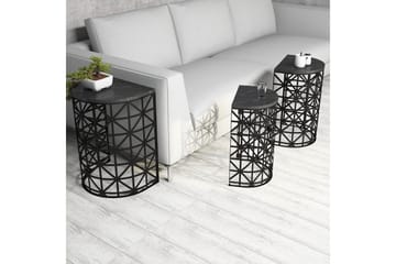 Koraleigh Settbord 46 cm - Svart - Møbler - Bord - Sofabord & salongbord