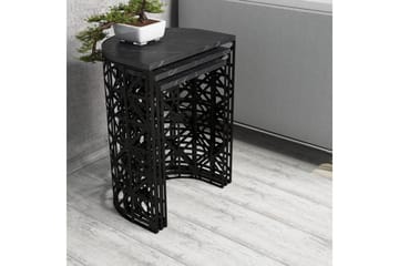 Koraleigh Settbord 46 cm - Svart - Møbler - Bord - Sofabord & salongbord