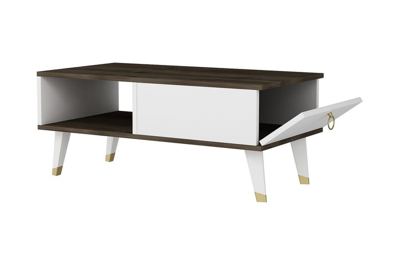 Koruco Sofabord 90x42,4x90 cm - Brun - Møbler - Bord - Sofabord & salongbord