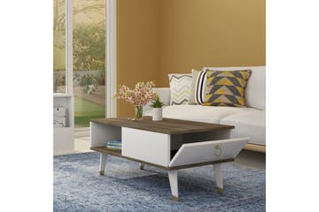 Koruco Sofabord 90x42,4x90 cm - Brun - Møbler - Bord - Sofabord & salongbord