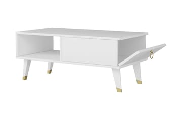 Koruco Sofabord 90x42,4x90 cm - Hvit - Møbler - Bord - Sofabord & salongbord