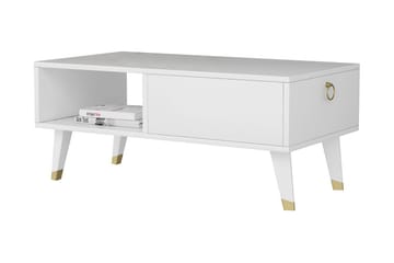 Koruco Sofabord 90x42,4x90 cm - Hvit - Møbler - Bord - Sofabord & salongbord