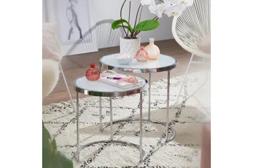 Krecker Settbord 50 cm - Hvit - Møbler - Bord - Sofabord & salongbord