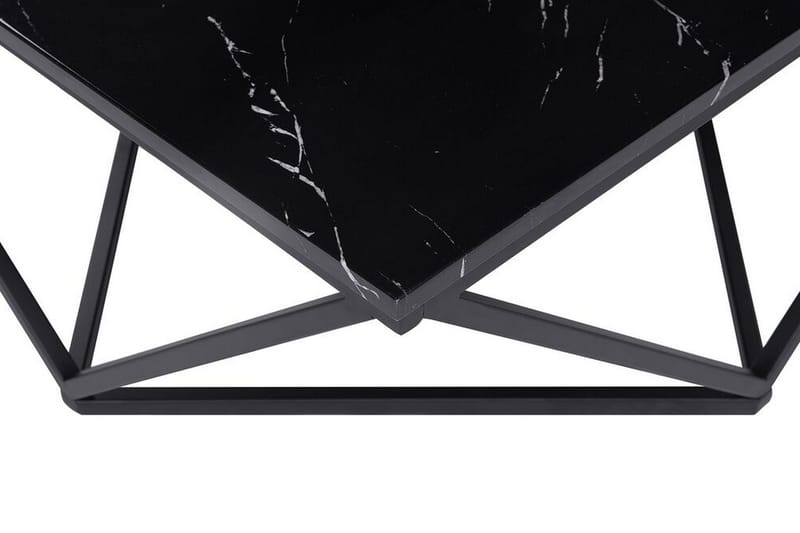 Kubsch Kaffebord Marmormønster - Svart - Møbler - Bord - Sofabord & salongbord