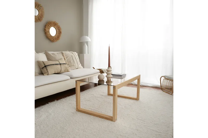 Kuselov Sofabord 85 cm - Lys natur - Møbler - Bord - Sofabord & salongbord