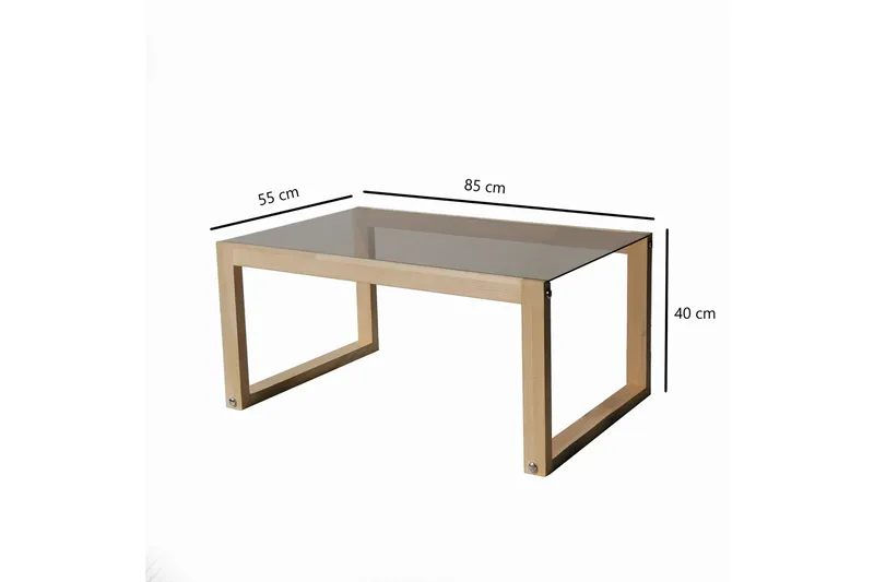 Kuselov Sofabord 85 cm - Lys natur - Møbler - Bord - Sofabord & salongbord