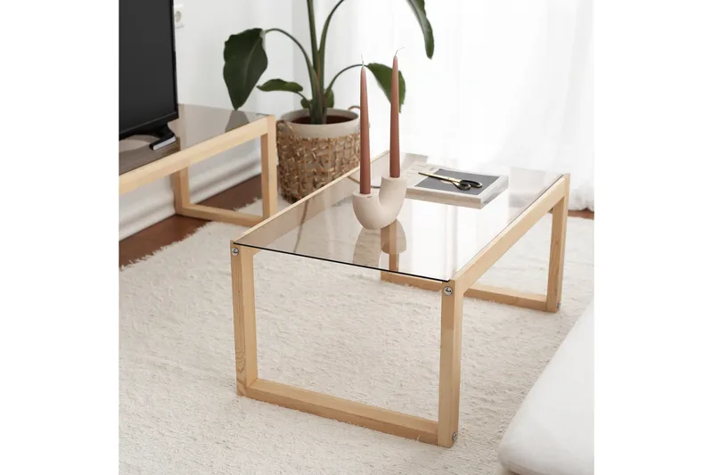 Kuselov Sofabord 85 cm - Lys natur - Møbler - Bord - Sofabord & salongbord