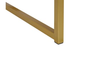 Largona 40 cm Firkantet Sofabord med Skuffer i Tre med Understell i Metall - Hvit - Møbler - Bord - Sofabord & salongbord