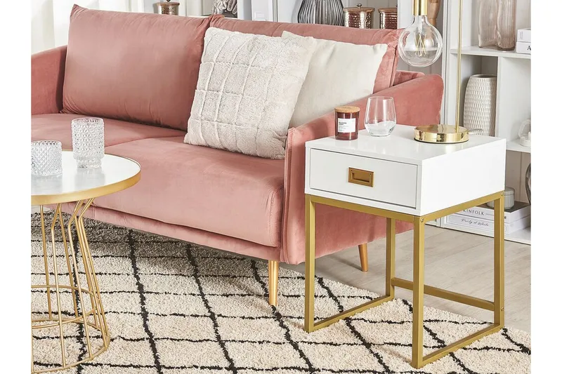 Largona Sofabord 40 cm - Hvit - Møbler - Bord - Sofabord & salongbord