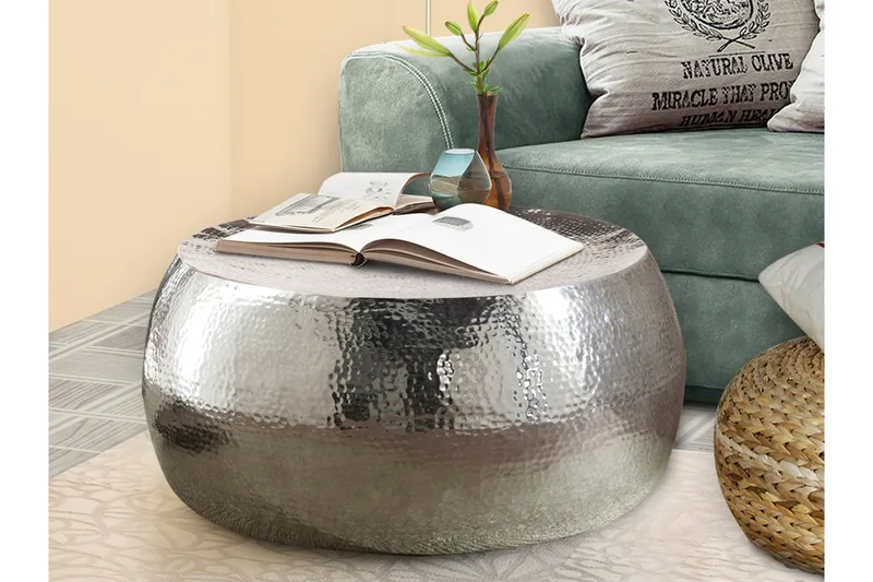 Latisha Sofabord 83 cm - Sølv - Møbler - Bord - Sofabord & salongbord