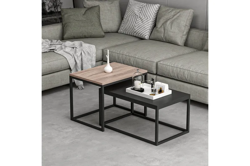 Leka Sofabord 72 cm - Svart - Møbler - Bord - Sofabord & salongbord